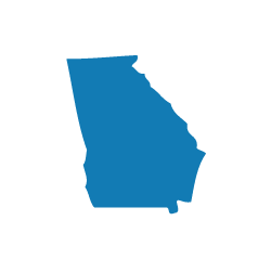 State__Georgia state of georgia in silhouette