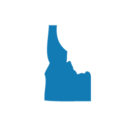 silhouette of idaho