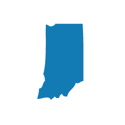 State__Indiana silhouette of sate of indiana