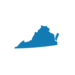 State__Virginia state of virginia in blue
