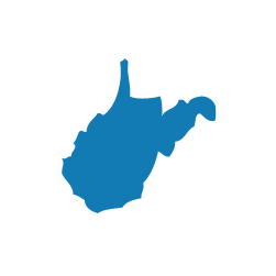 State__WestVirginia silhouette of west Virginia