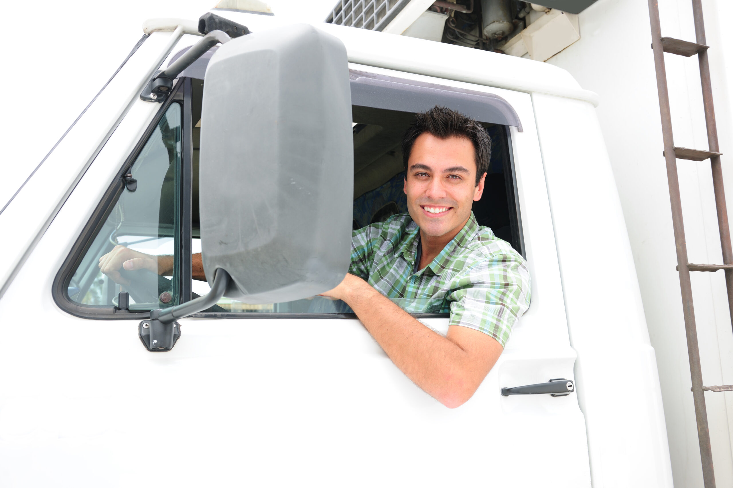 happy truck driver this trucker is happy with his new health insurance